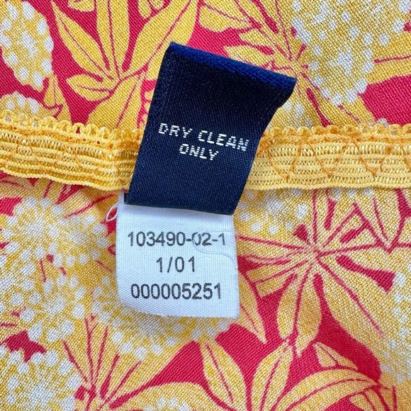 GAP Vintage Y2K 2001 Floral Yellow Red Orange Flowy Skirt - Picture 6 of 9